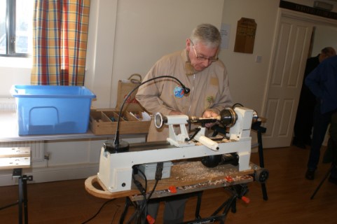 Keith doing shawl pins